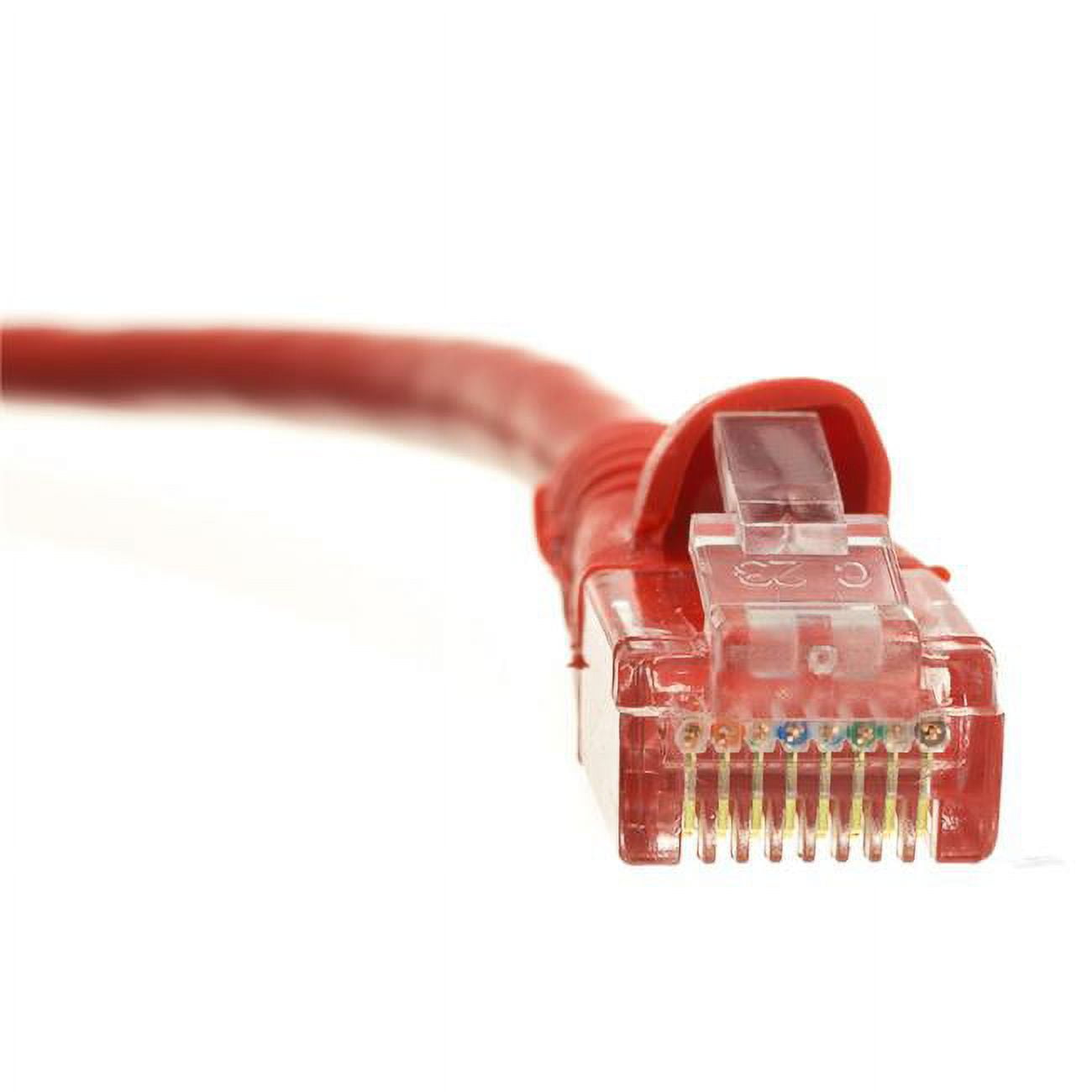 Cat6 Yellow Copper Ethernet Patch Cable, Snagless/Molded Boot, POE Compliant, 2 foot
