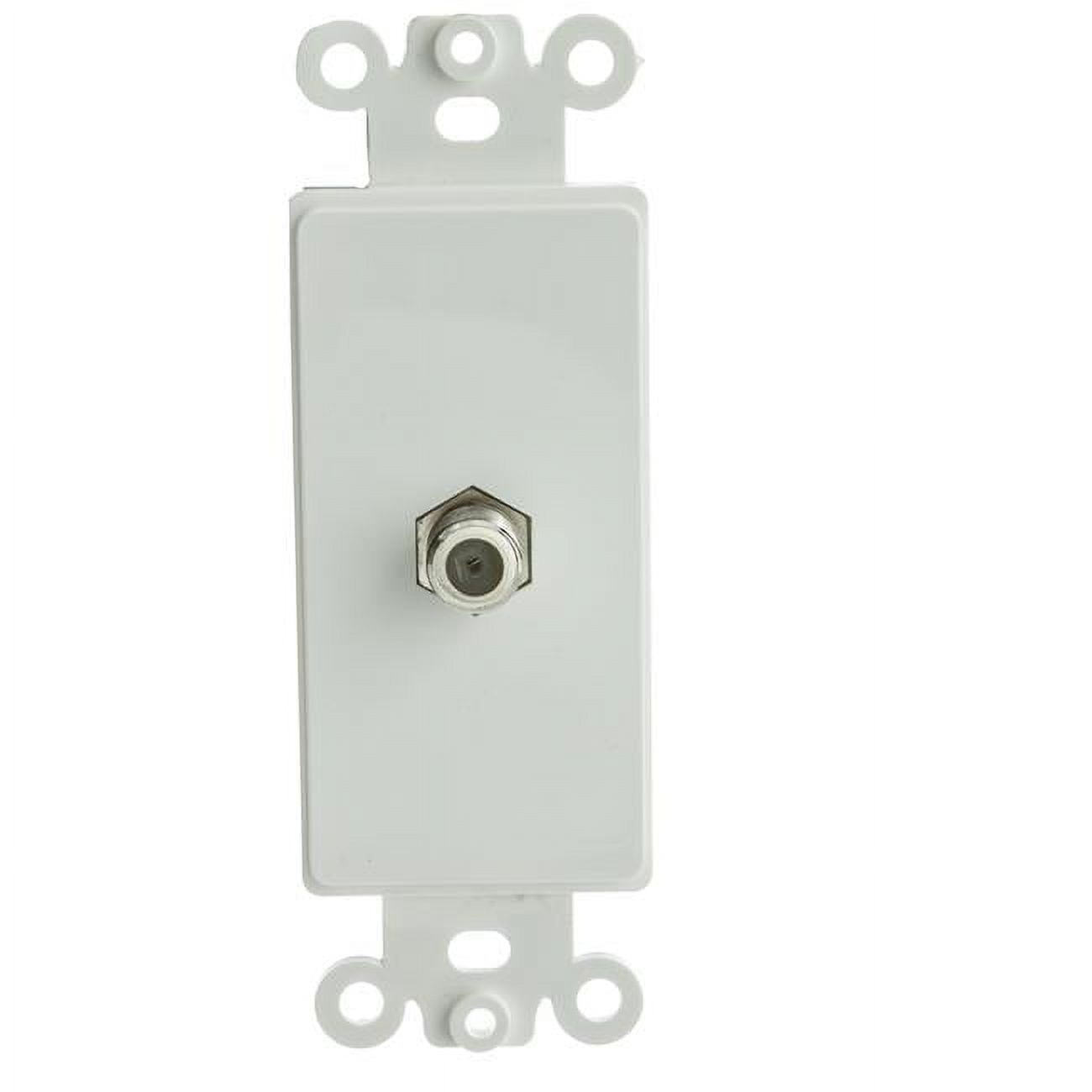 Picture of Cable Wholesale 301-4K 4 Port Single Gang Keystone Wall Plate - Beige