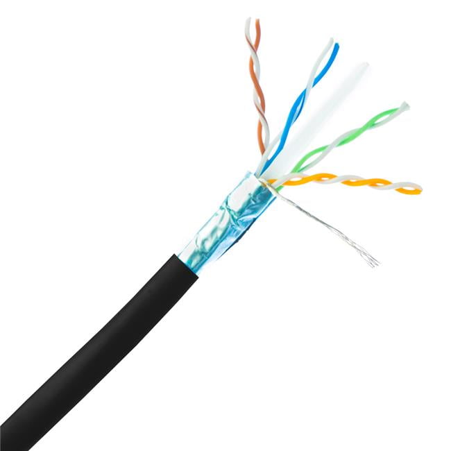 Cable Wholesale 13X6-561HD 100 ft. Shielded Cat6A Blue Ethernet Patch Cable Snagless - Molded Boot; 500 Mhz