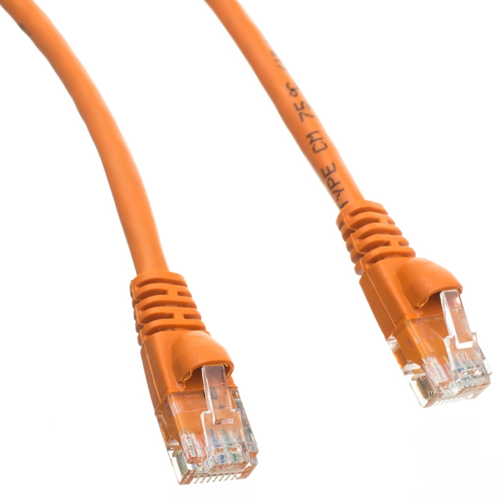 10X6-03105 5 ft. Cat5e Orange Ethernet Patch Cable, Snagless - Molded Boot