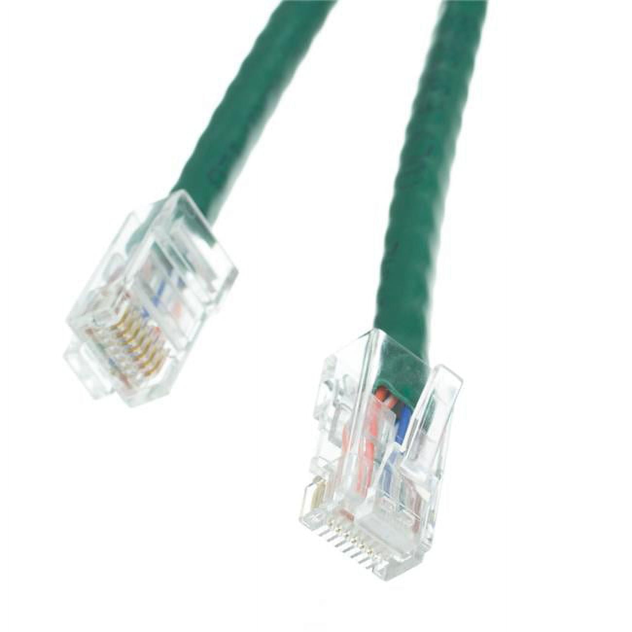 Cat5e Red Copper Ethernet Patch Cable, Bootless, POE Compliant, 1 foot