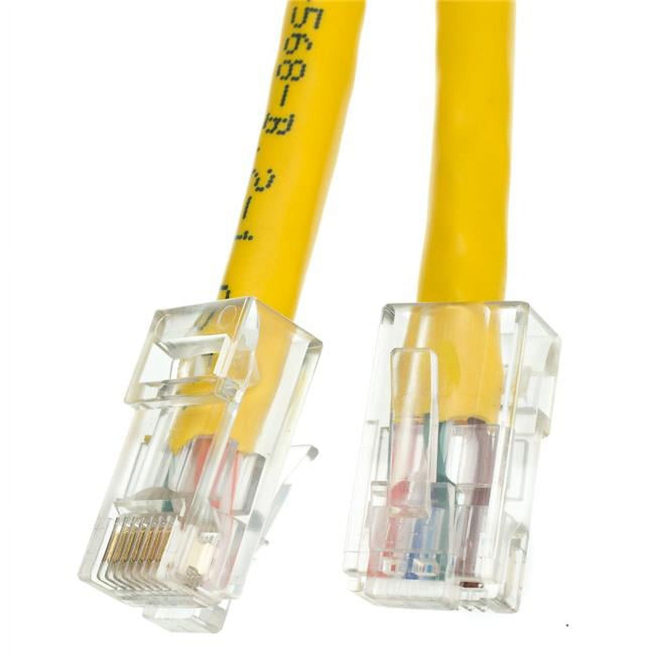 Cat5e White Copper Ethernet Patch Cable, Bootless, POE Compliant, 5 foot