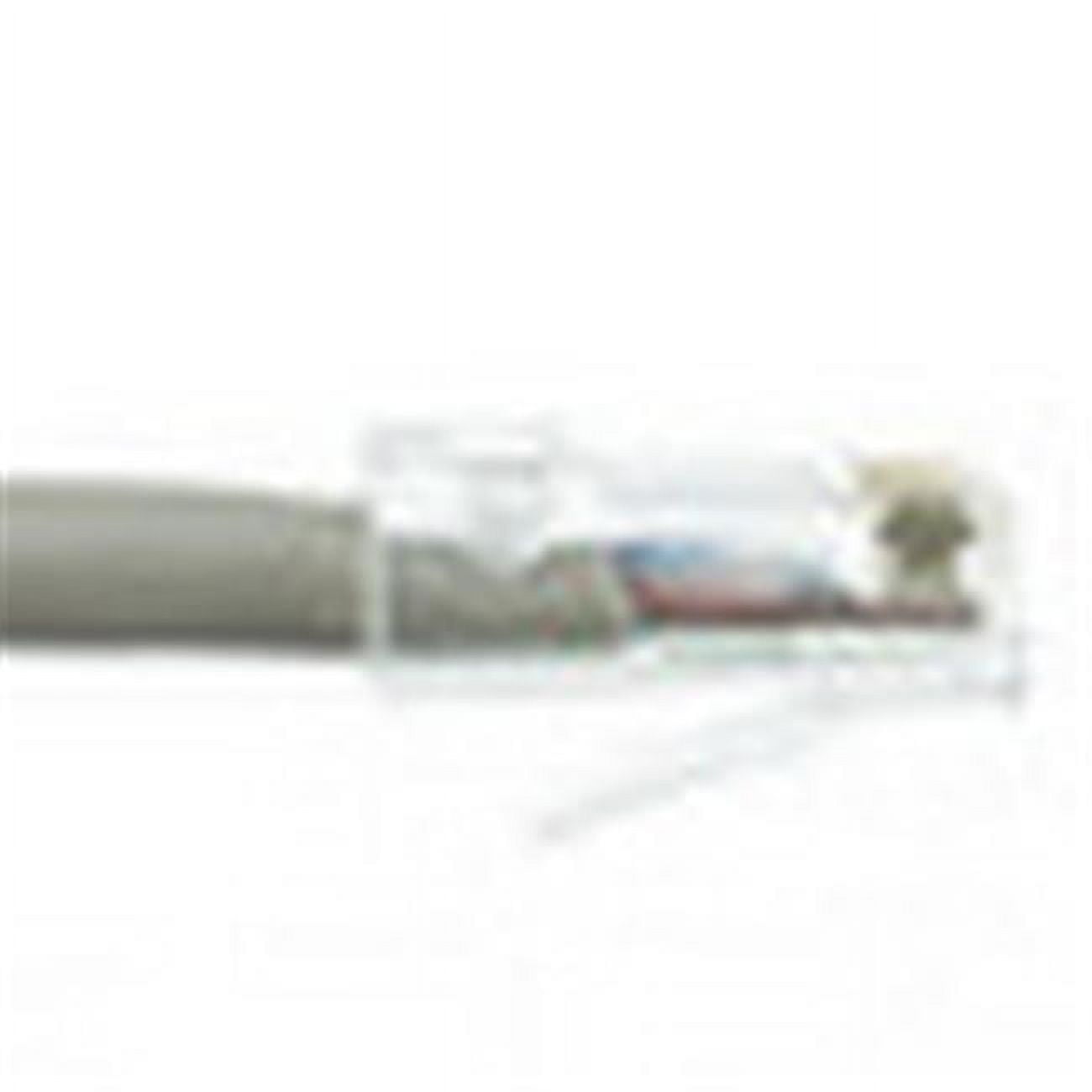 Plenum Cat5e Bulk Cable, Gray, Solid, Shielded, CMP, 24 AWG, Spool, 1000 foot