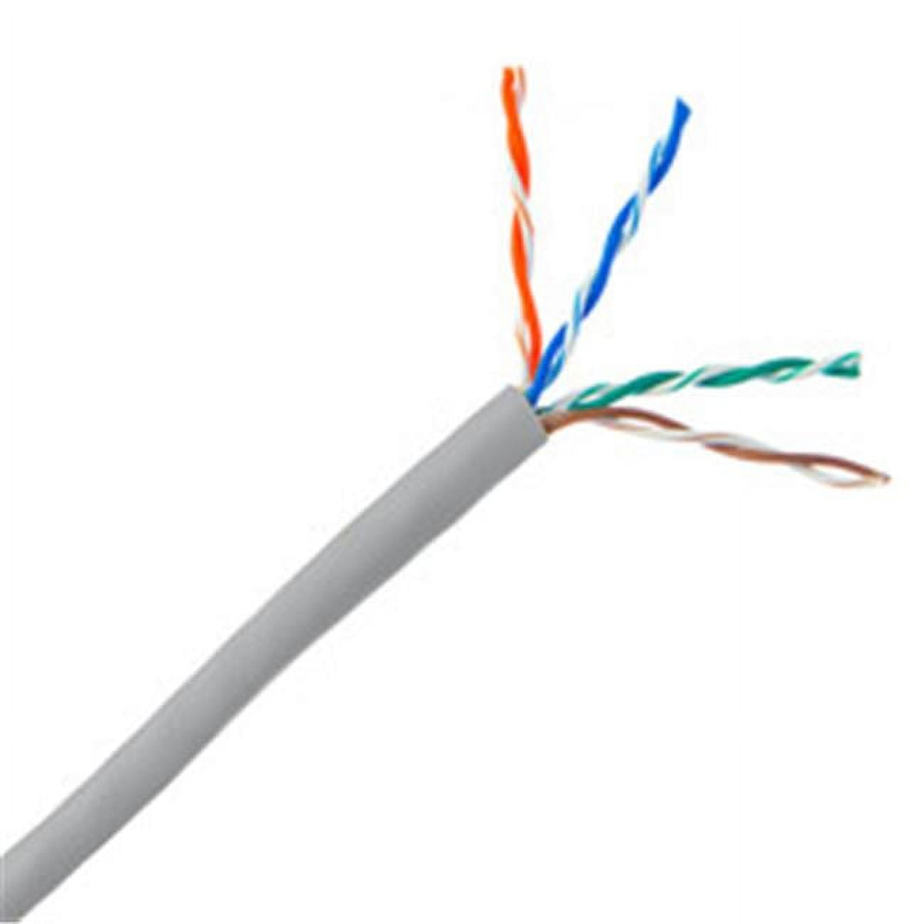 11X6-12125 24 Awg Plenum Cat5E Gray Ethernet Patch Cable, Bootless - 25 ft.
