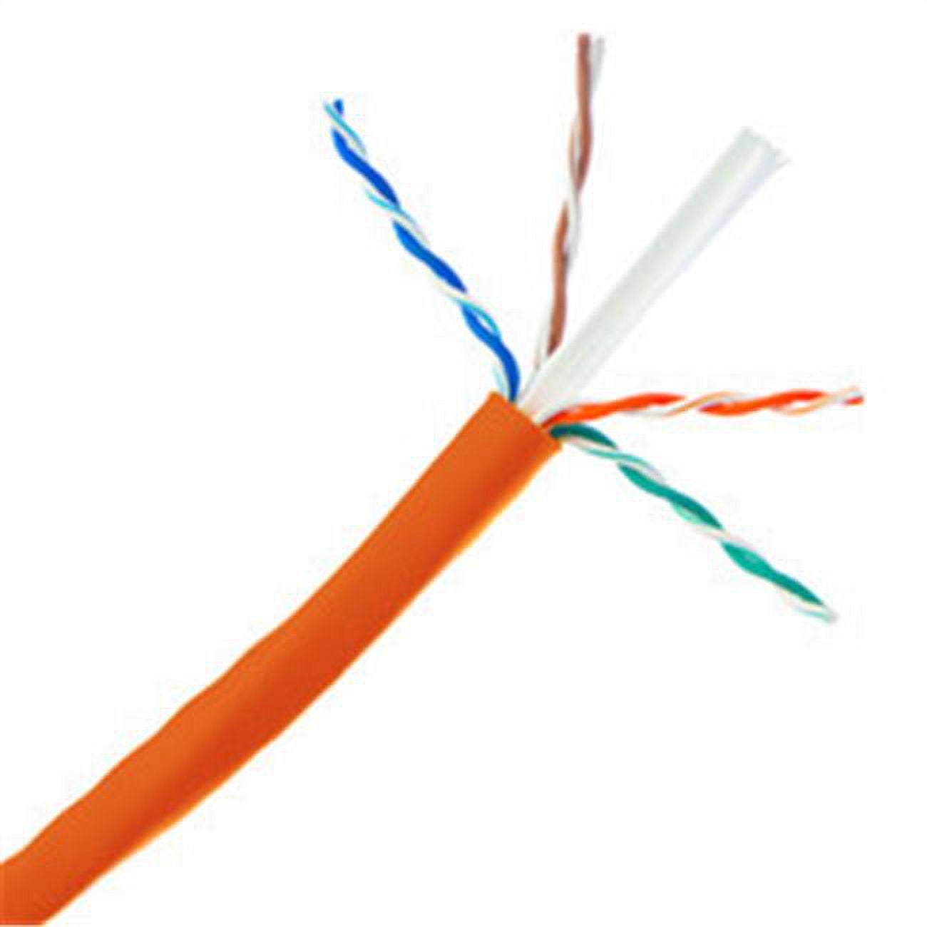 13X6-031NH 1000 ft. Bulk Cat6a Orange Ethernet Unshielded Twisted Pair Cable, 500 MHz - 23 AWG & 10 Gigabit Solid -  Cable Wholesale