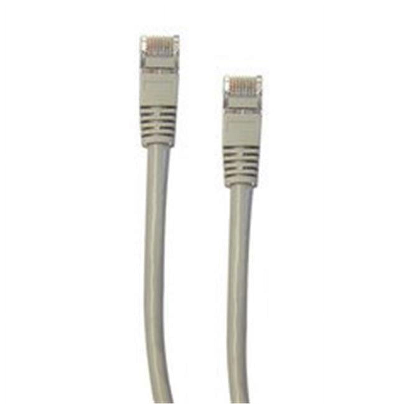 Shielded Cat6 Gray Ethernet Patch Cable, F/UTP, Snagless/Molded Boot, POE Compliant, 50 foot