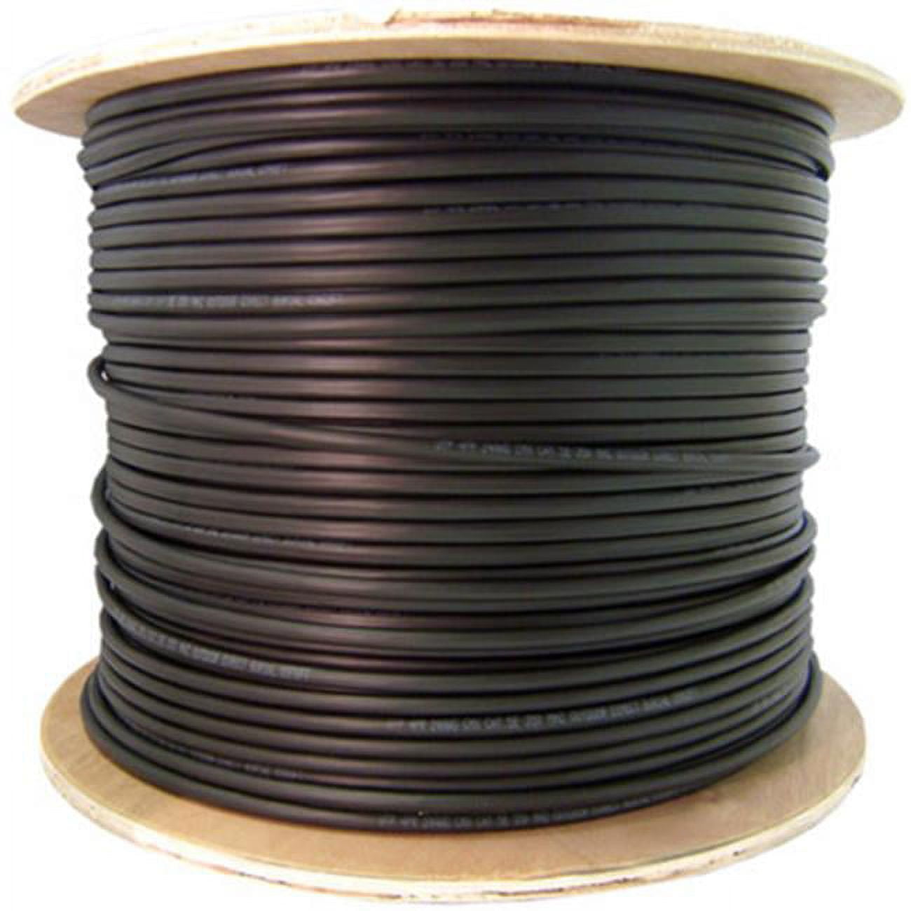 CableWholesale 11F3-312NH 1000 ft. Black Plenum 12 Fiber Outdoor Fiber Optic Cable - 50 & 125, OM3