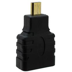 Micro HDMI to HDMI Adapter with Type D Male to HDMI Female