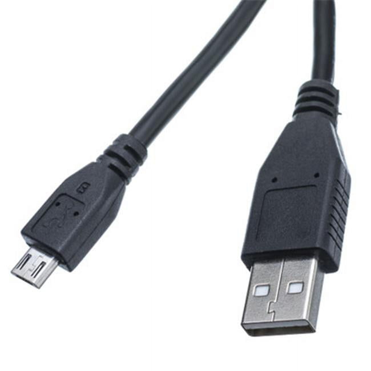 Picture of Cable Wholesale 10U2-03100.5BK Micro USB 2.0 Cable with Type A Male & Micro-B Male, Black - 6 in.