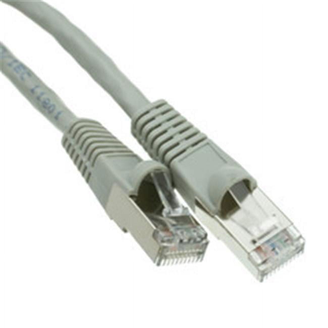 Shielded Cat6 Gray Ethernet Patch Cable, F/UTP, Snagless/Molded Boot, POE Compliant, 14 foot