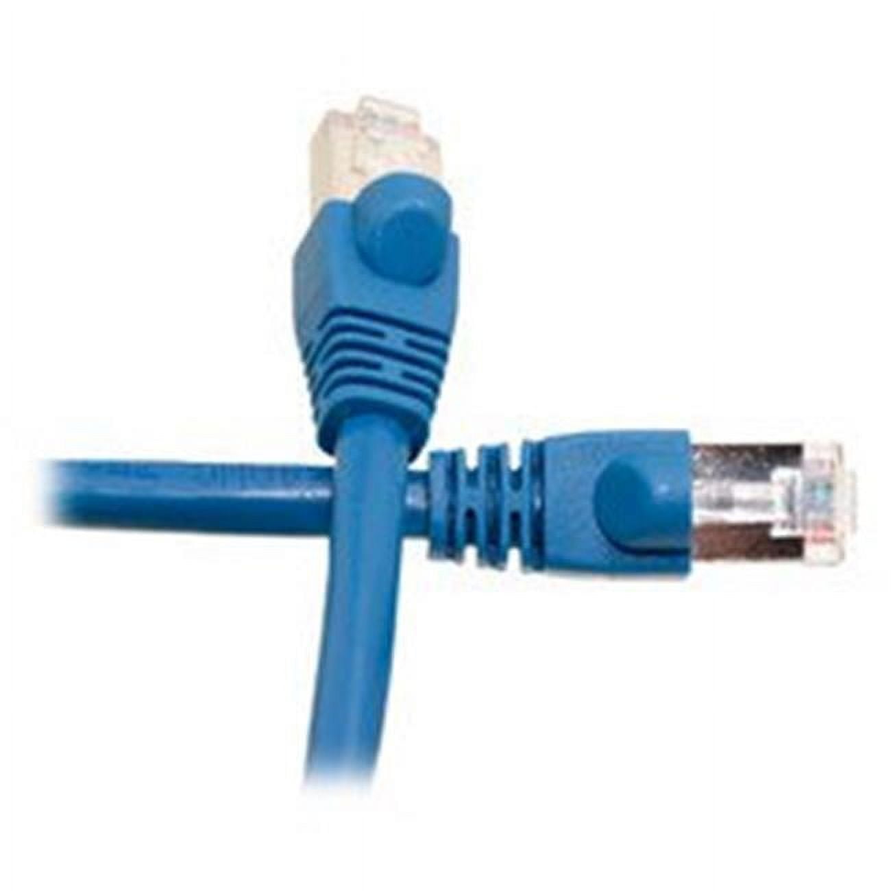 Shielded Cat6 Blue Ethernet Patch Cable, F/UTP, 24 AWG Stranded Copper, POE Compliant,