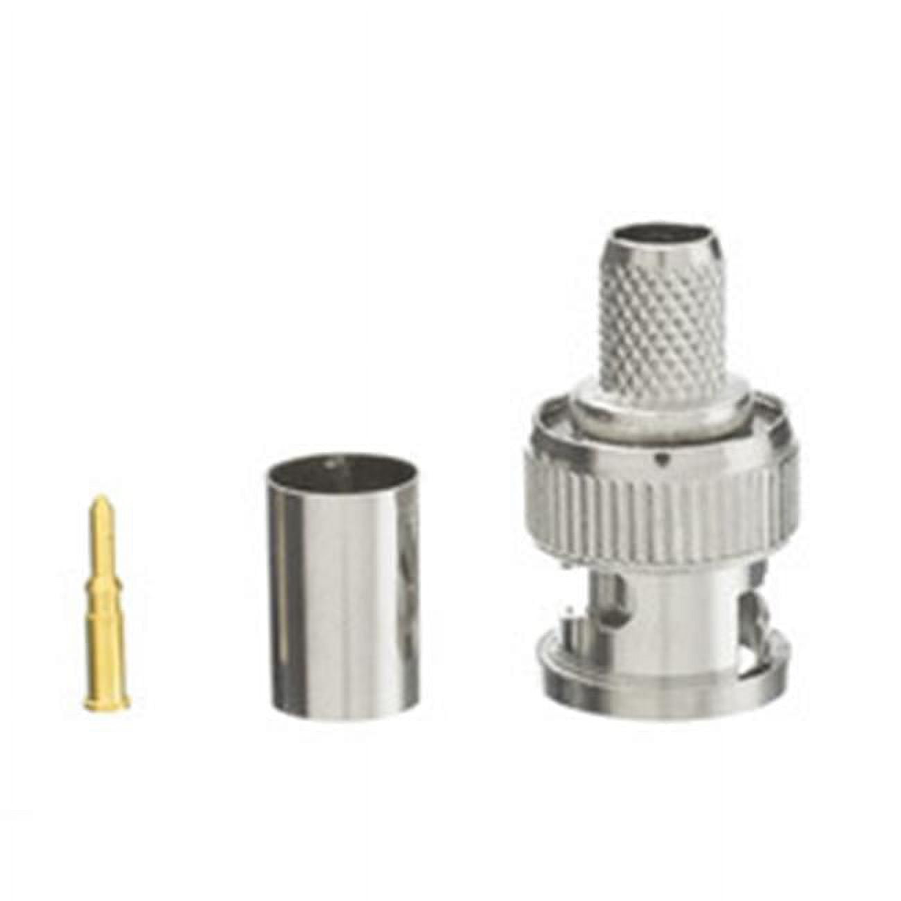 200-141 BNC Male Crimp Connector for RG6 - 3 Piece
