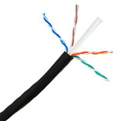 Plenum Cat6a Black Copper Ethernet Cable, 10 Gigabit Solid, CMP, UTP, POE Compliant, 500Mhz, 23