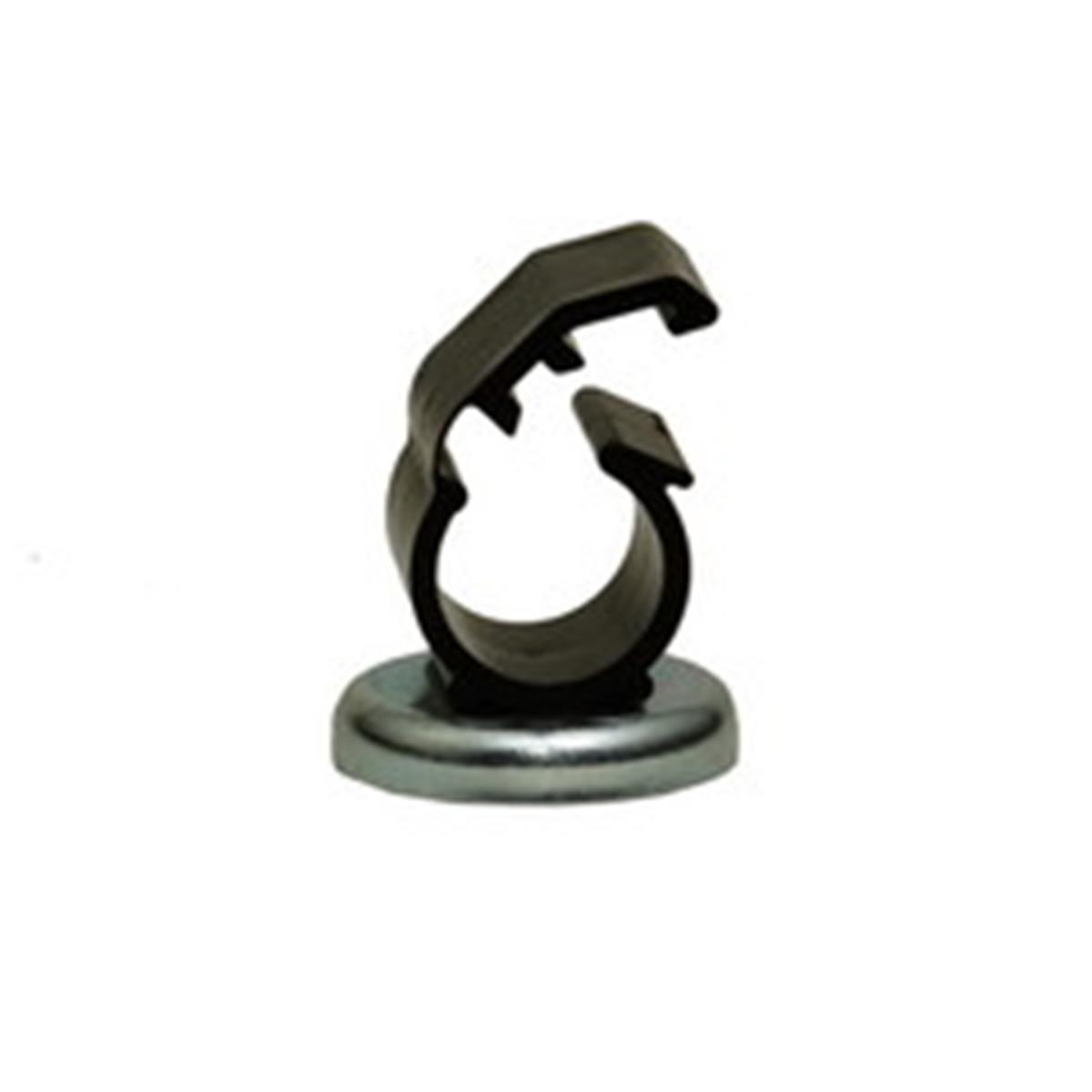 1/2 inch Magnetic Clamp, 15 pound pull force, Black, Plenum Rated, UL Listed, 10 pieces/bag