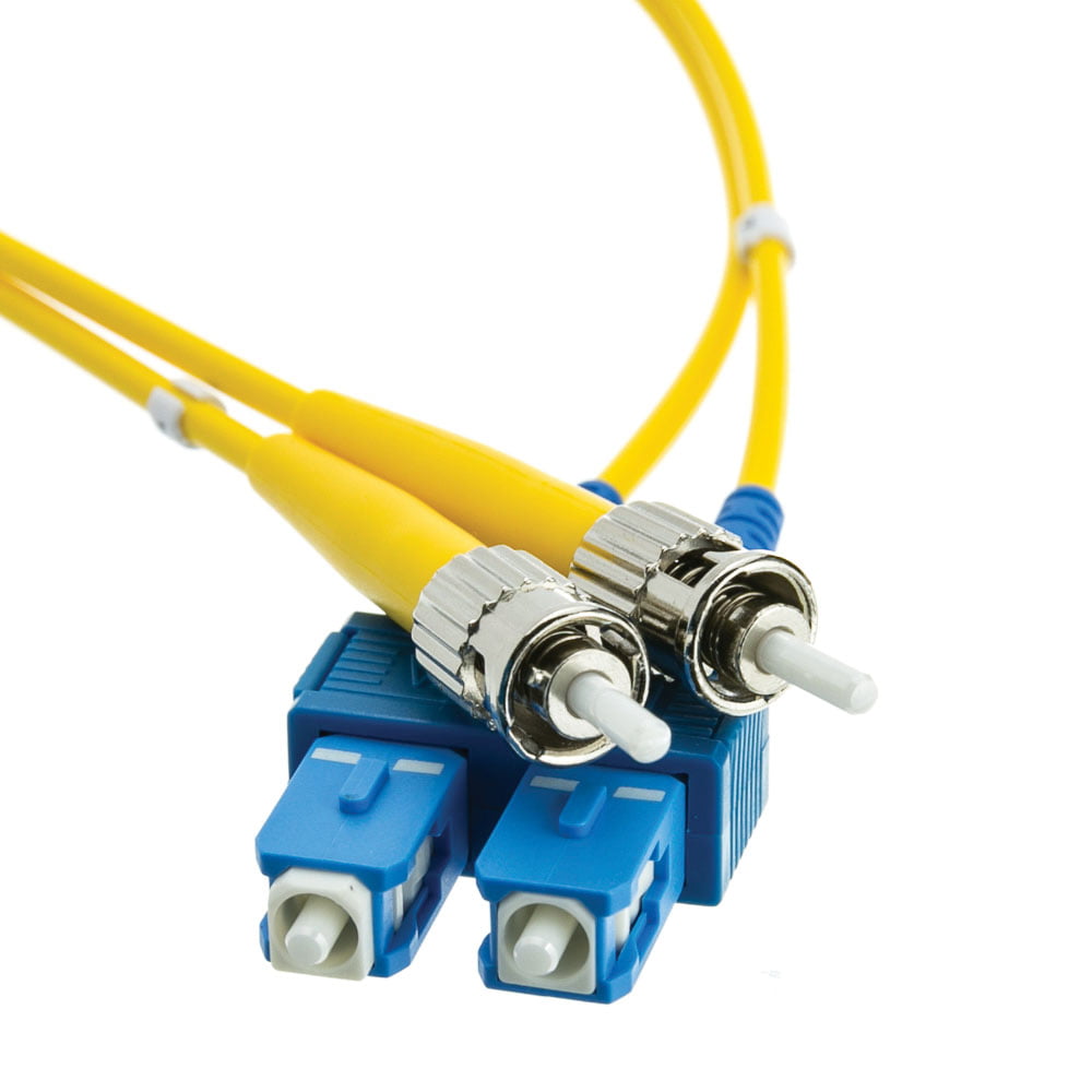 CableWholesale SCST-01210 33 ft. Fiber Optic Cable SC & ST Singlemode Duplex 9 by 125, 10 Meter