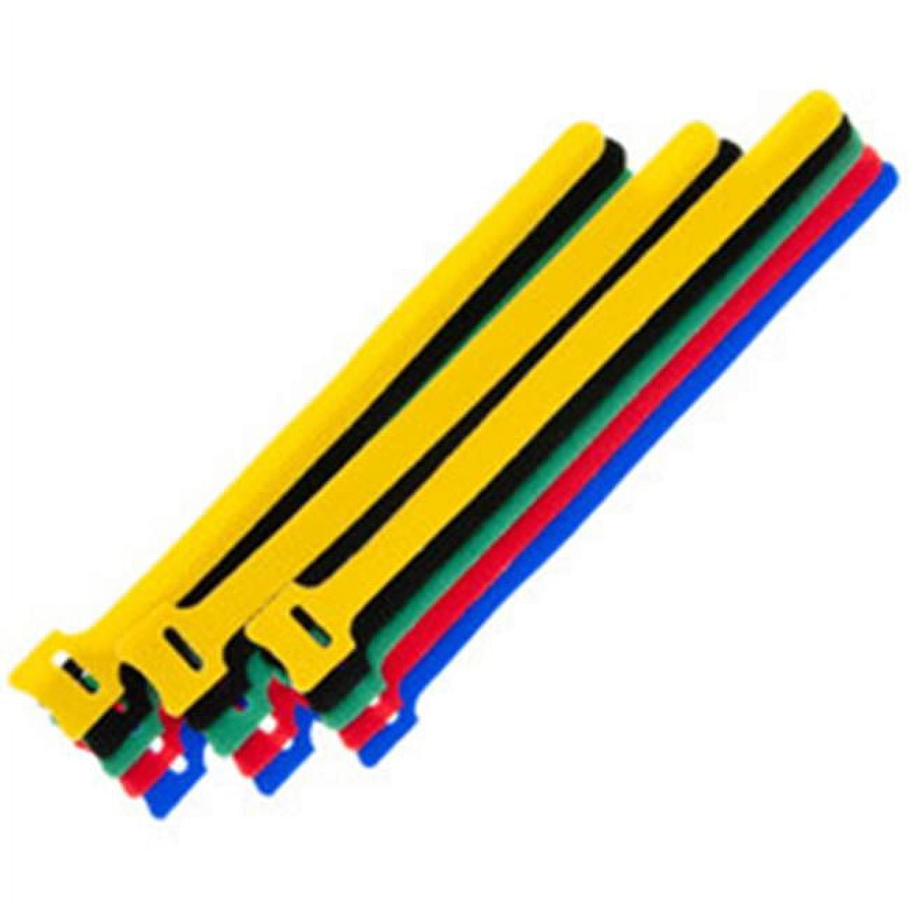 Picture of CableWholesale 30CT-10080 Hook & Loop Cable Tie&#44; Assortment - Multicolor - 15 Piece