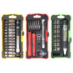 Hobby and Repair Set. 17-piece Smart phone repair kit. 28-piece Precision screwdriver set