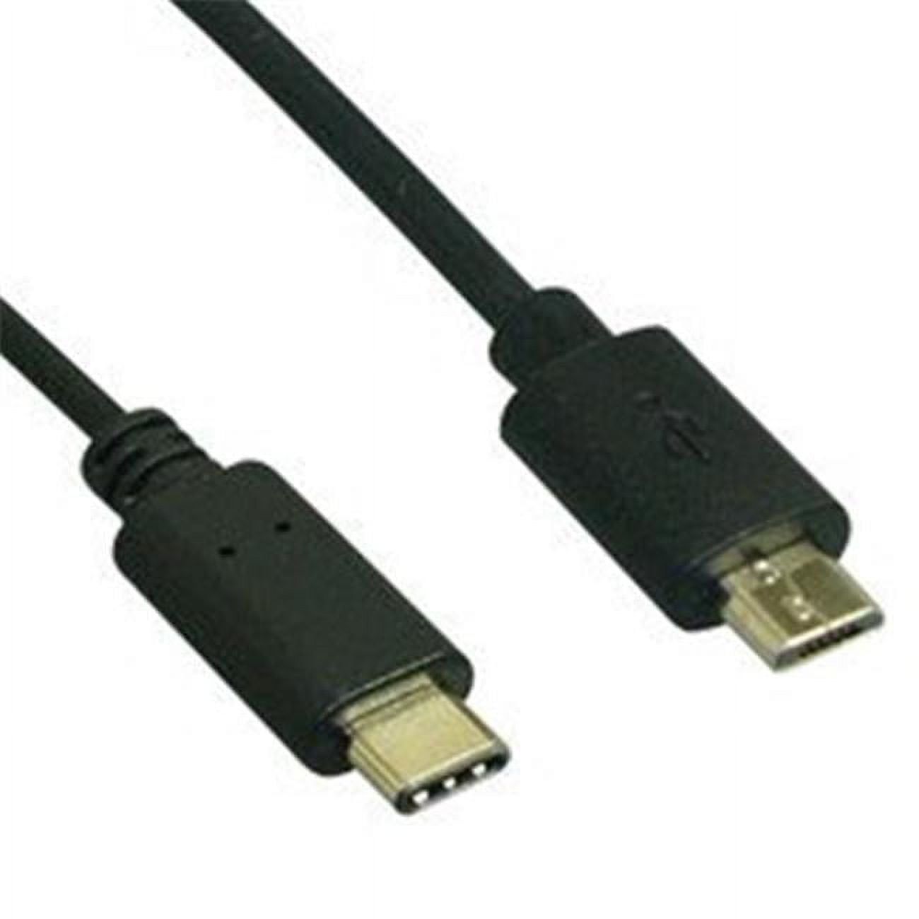 3 ft. 480mb USB 2.0 Type C Male to Micro B Male Cable