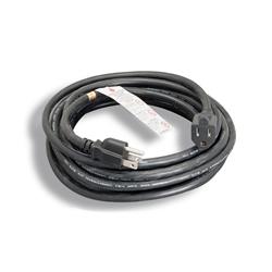 CableWholesale 10W3-62250 Indoor & Outdoor Power Extension Cord, SJTW 14 AWG 3C & 15A, UL & CSA, Black - 50 ft.
