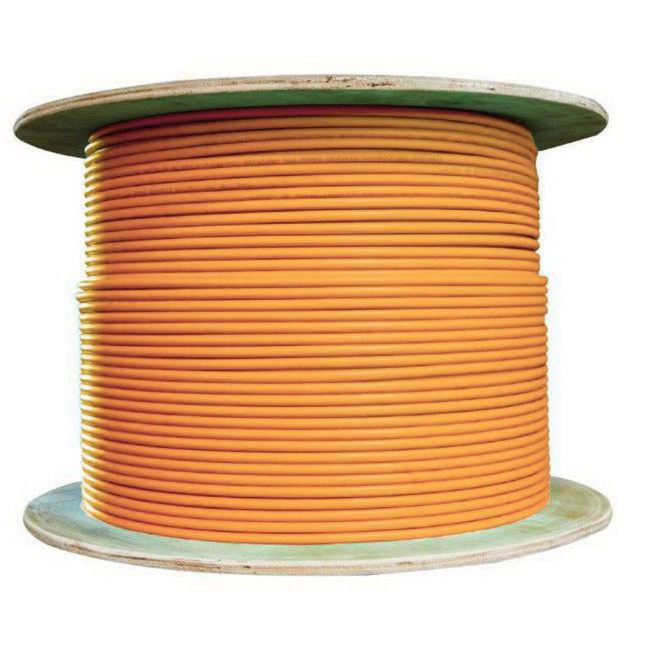 CableWholesale 11X8-531NH Plenum Cat6 Bulk Cable, Solid, Shielded, CMP, 23 AWG, Spool, Orange - 1000 ft.