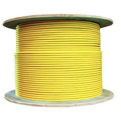 CableWholesale 13X6-581NH Bulk Shielded Cat6a Ethernet Cable, 10 Gigabit, Solid, 500 MHz, 23 AWG, Spool, Yellow - 1000 ft.