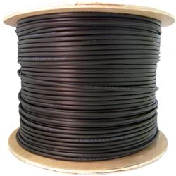 2 Fiber Indoor & Outdoor Fiber Optic Cable, Multimode 50 by 125 OM3, Plenum Rated, Spool, Black - 1000 ft.