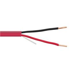 500 ft. 18 AWG 2 Conductor FPLR Fire Alarm Security Cable, Red
