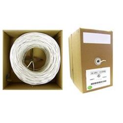 CableWholesale  500 ft. CM 22 AWG 2C Solid Security Cable, White - Pullbox