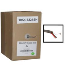 1000 ft. Shielded Stranded Security Cable, CMR, Gray - Pullbox