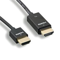Ultra-Slim Active HDMI Cable,High-Speed with Ethernet ,RedMere chipset,4K at 30Hz,36AWG,black,15ft