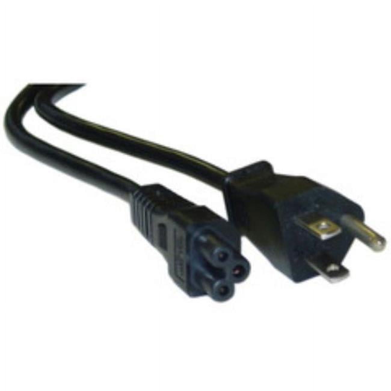 Picture of CableWholesale 10W1-15203 3 ft. 3-Pin NEMA 5-15P to C5 Laptop Power Cord&#44; Black