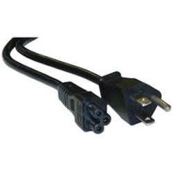 Picture of CableWholesale 10W1-15215 15 ft. NEMA 5-15P to C5 3 Pin Notebook & Laptop Power Cord