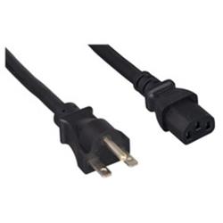 Picture of CableWholesale 10W2-01408 8 ft. NEMA Cable for 6-15P TO IEC-60320-C13, 14-3 15 Amp, Black