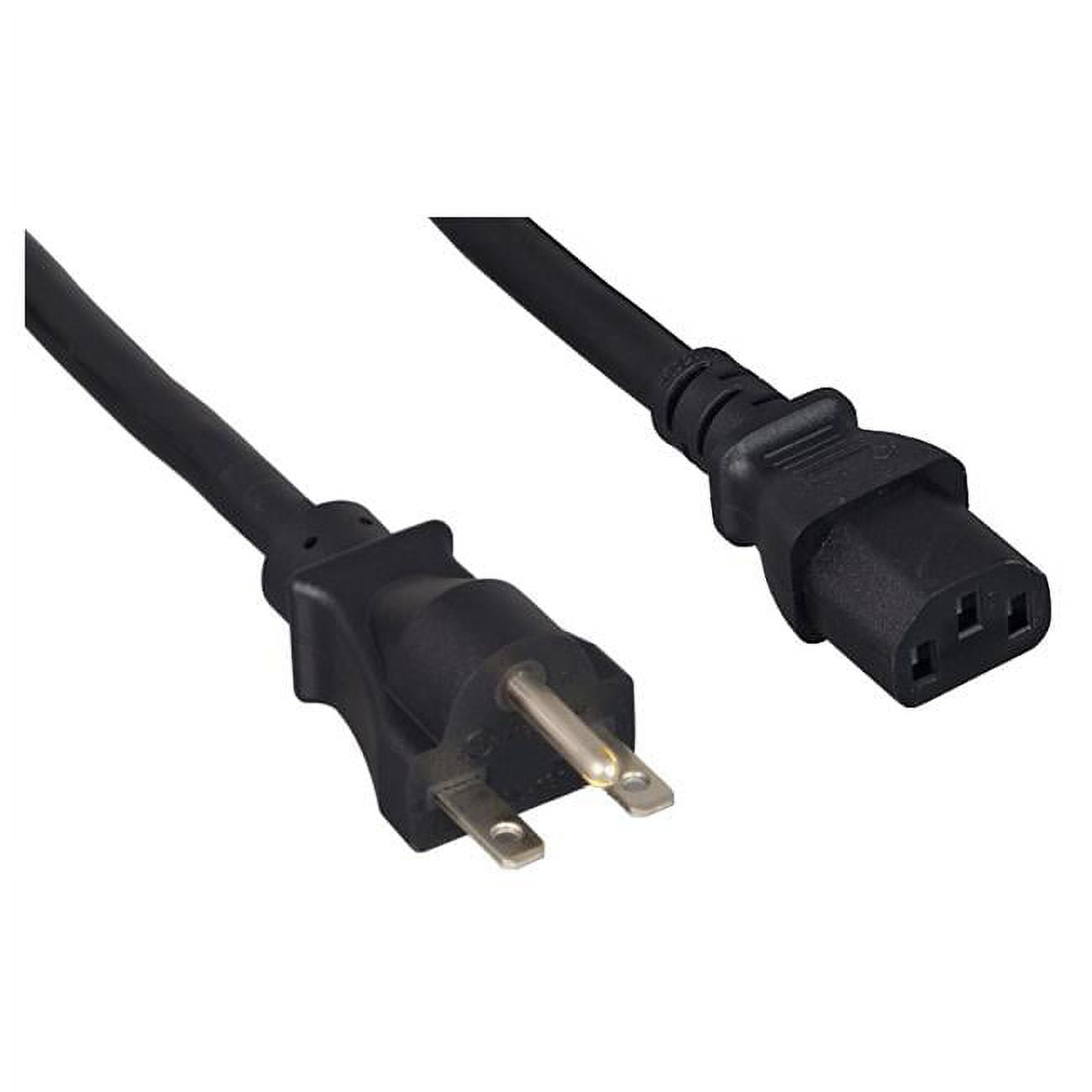 Picture of Cable Wholesale 10W2-01410 10 ft. 15 Amp NEMA 6-15P to IEC-60320-C13 Wire, Black