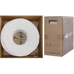 1000 ft. 18 AWG Quad Shield Copper 3GHz Coaxial Cable, White