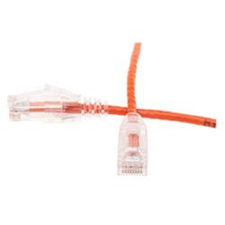 CableWholesale 10X8-83115 15 ft. Slim Cat6 Ethernet Patch Cable - Snagless Boot, Orange