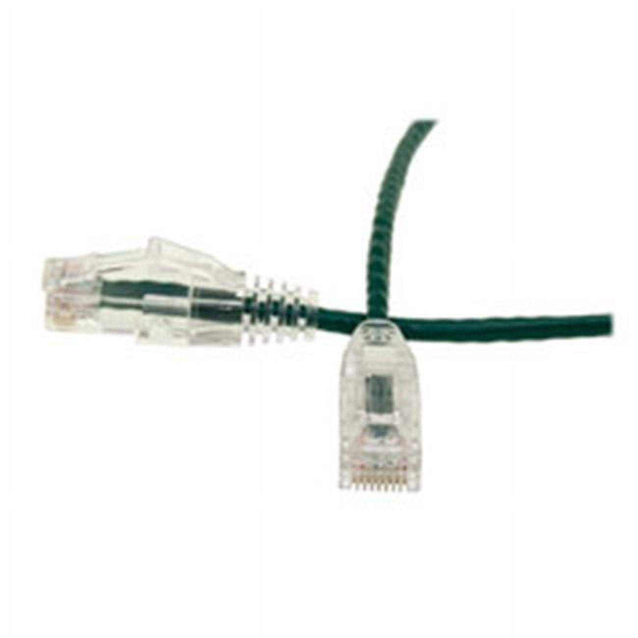 CableWholesale 10X8-85110 10 ft. Slim Cat6 Ethernet Patch Cable - Snagless Boot, Green