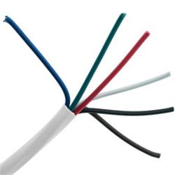 CableWholesale 11K5-06912MH 1000 ft. 18 AWG 6C Stranded Spool Plenum Security Cable, White