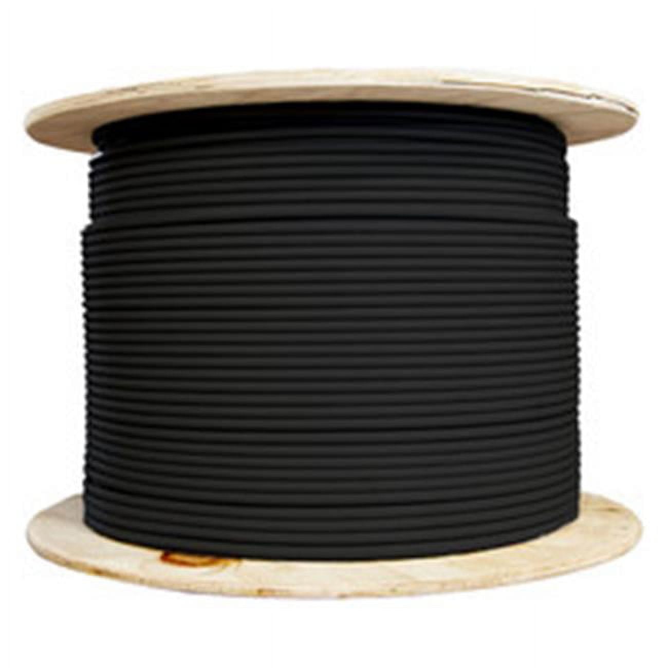 1000 ft. Bulk Stranded UTP Spool Cat6a Ethernet Cable, Black