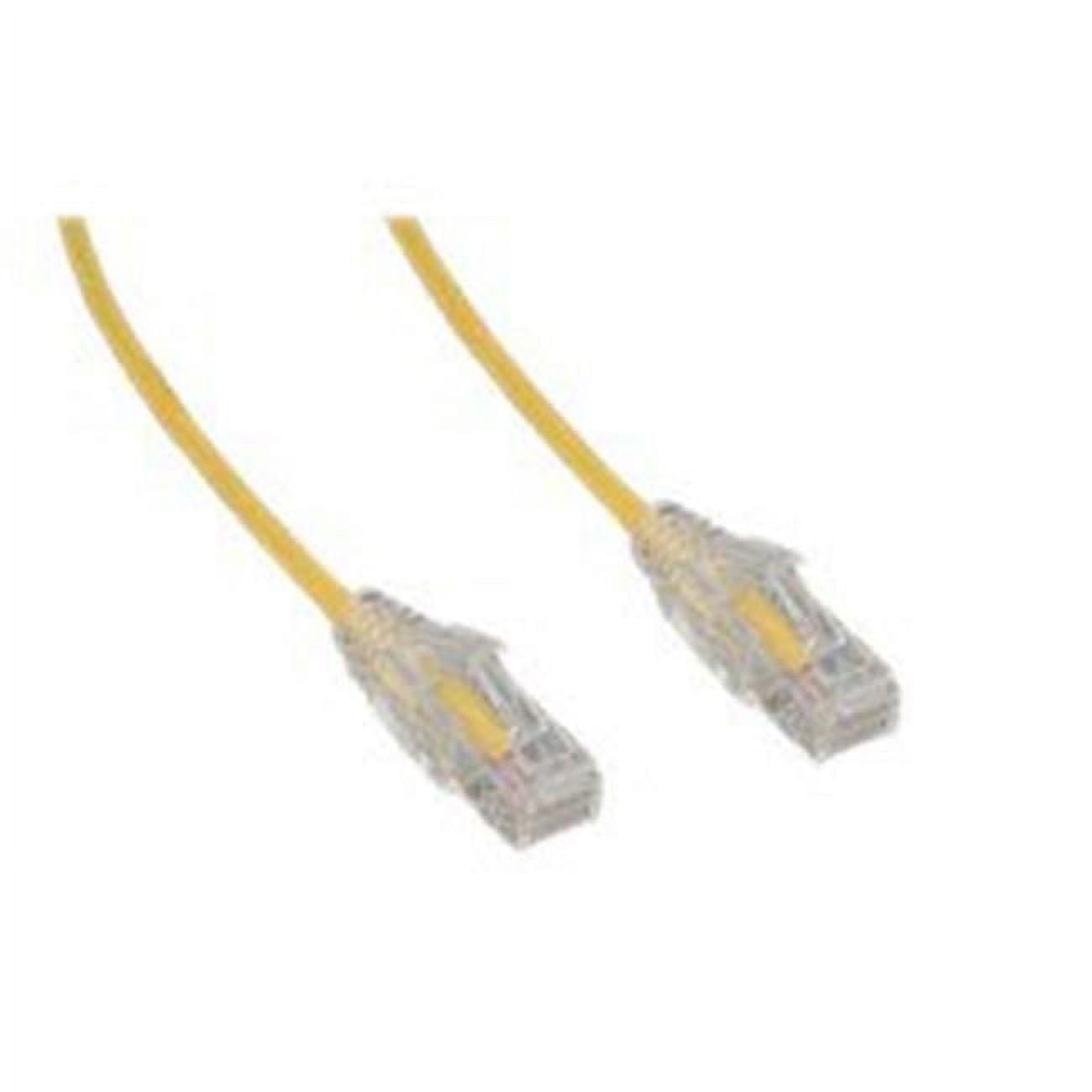 Picture of Cablewholesale 13X6-68110 10 ft. Cat6A Slim Ethernet Patch Cable with Pure Copper & Snagless Molded Boot&#44; Yellow