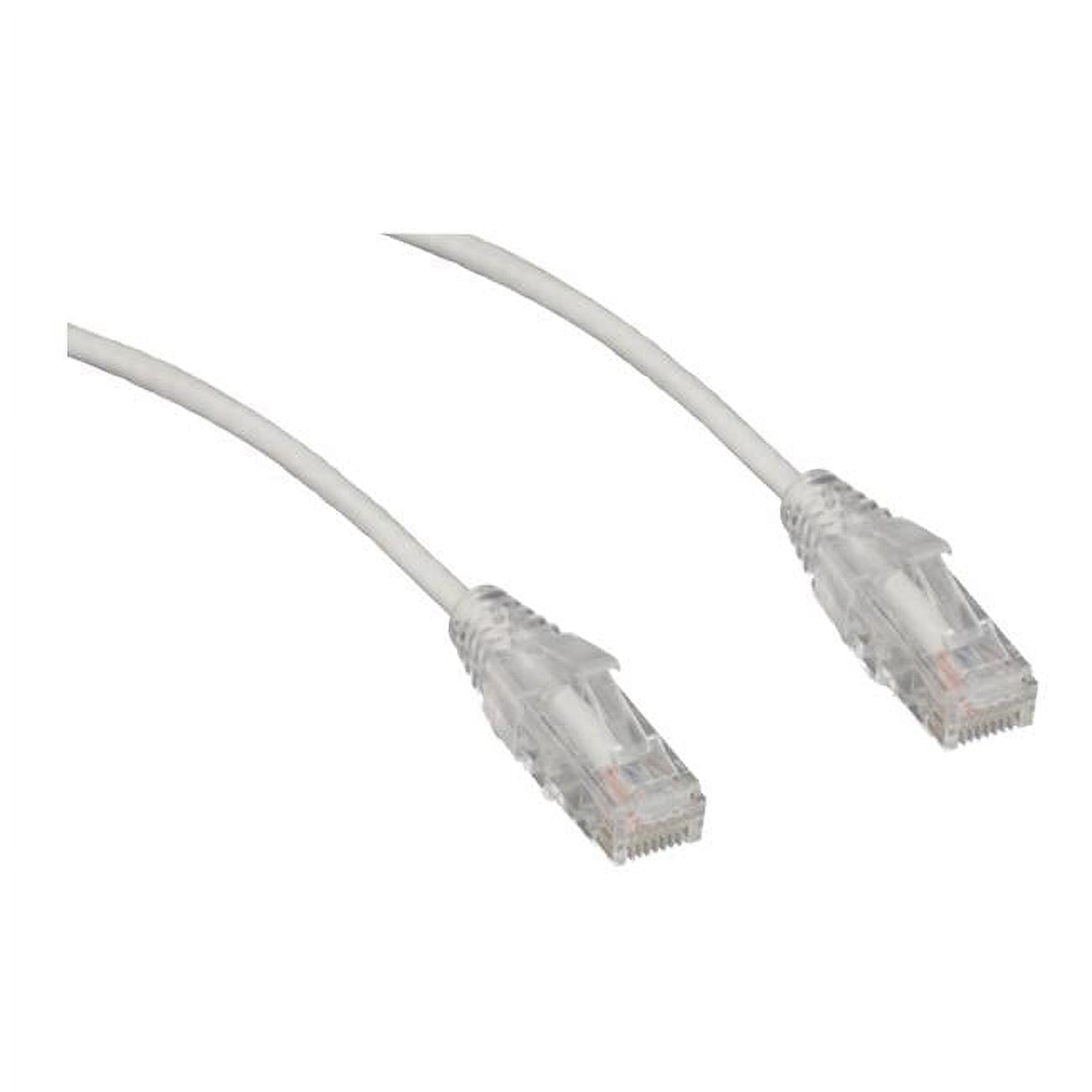 3 ft. Snagless Molded Boot Pure Copper CAT6A White Slim Ethernet Patch Cable