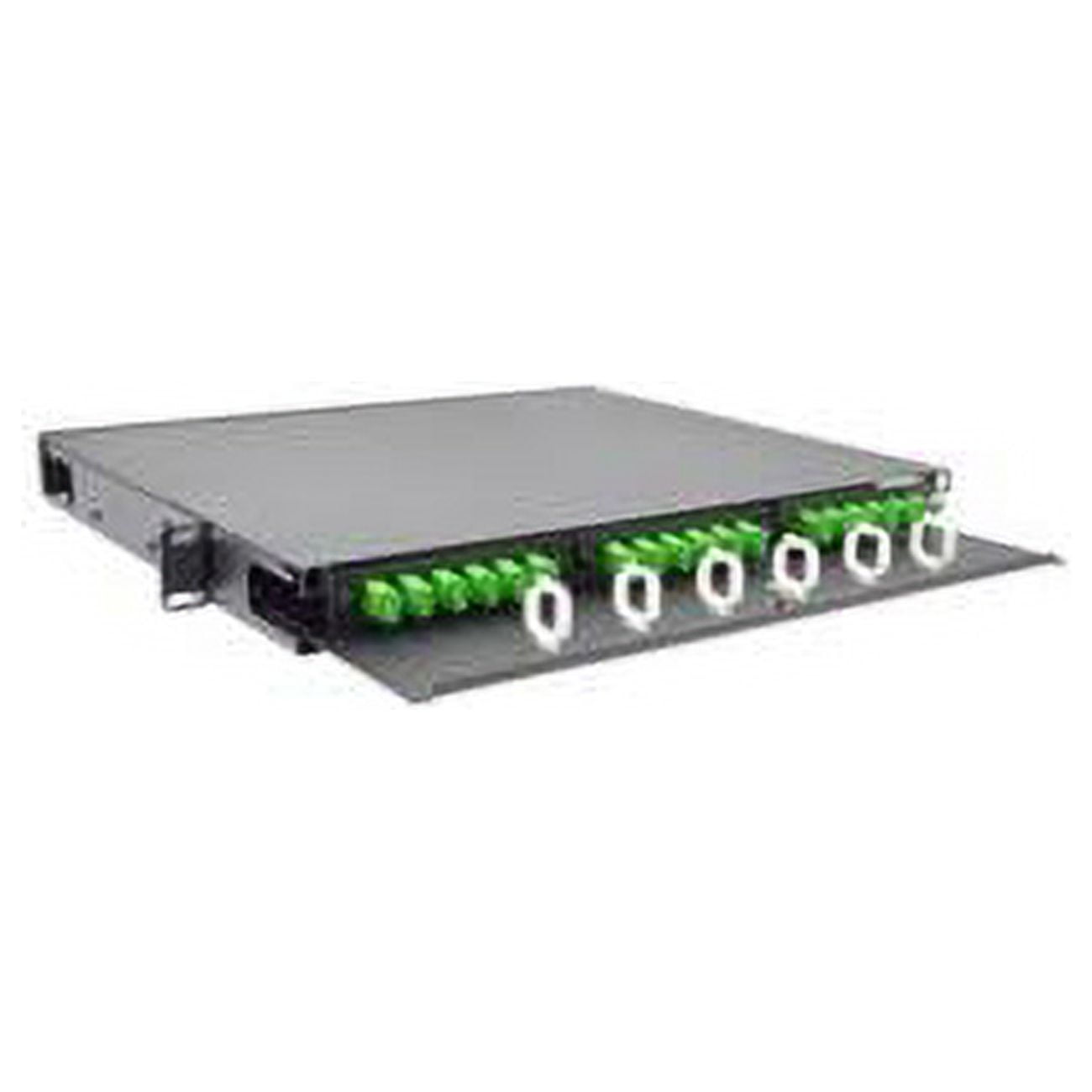 1U Fiber Optic Patch Panel, Capacity 3 LGX Adapter Plates / Cassettes / Modules, Unloaded,