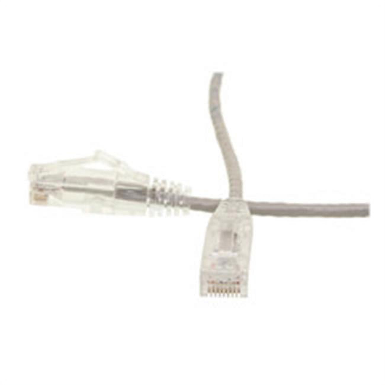 CableWholesale 10X8-82103 3 ft. Slim Cat6 Ethernet Patch Cable - Snagless Boot, Gray