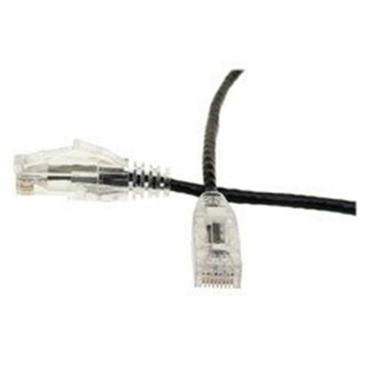 CableWholesale 10X8-82203 3 ft. Slim Cat6 Ethernet Patch Cable - Snagless Boot, Black