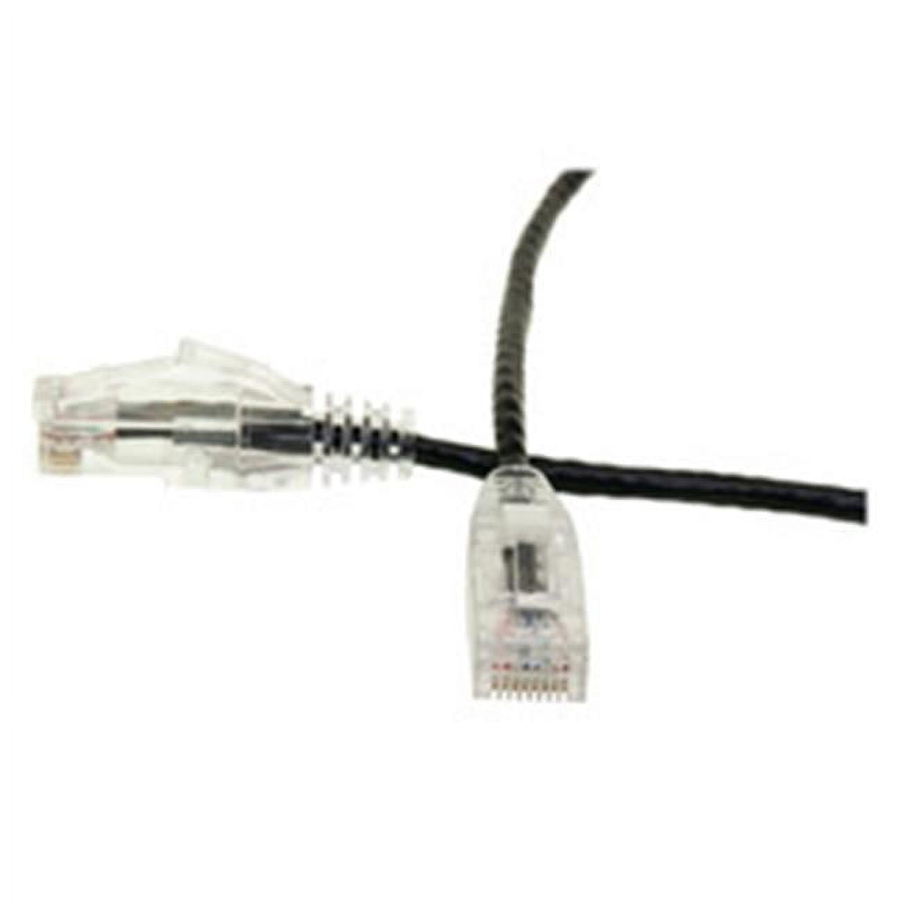 CableWholesale 10X8-82207 7 ft. Slim Cat6 Ethernet Patch Cable - Snagless Boot, Black