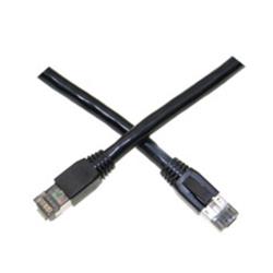 CableWholesale  Cat8 SFTP Ethernet Patch Cable, Black - Molded Boot - 40Gbps - 2000MHz - 24AWG - Stranded Pure Copper - RJ45 Male - 7 ft. - 4 Pair