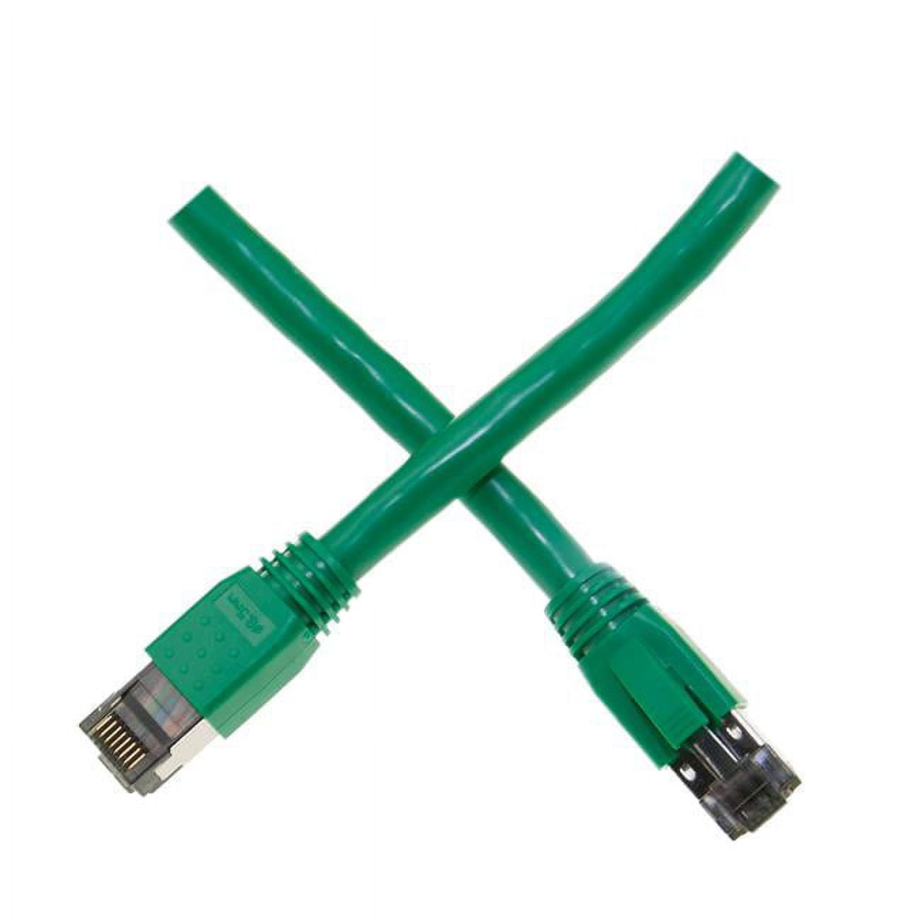 Picture of Cable Wholesale 13X8-55105 5 ft. RJ45 Male Cat8 S & FTP Ethernet Patch Cable&#44; Green - Molded Boot - 40Gbps - 2000MHz - 24 AWG Stranded Pure Copper