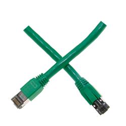 CableWholesale  10 ft. Cat8 RJ45 Male S-FTP Ethernet Patch Cable, 40Gbps - 2000MHz, 24AWG Stranded Pure Copper - Green - 4-Pair - Molded Boot