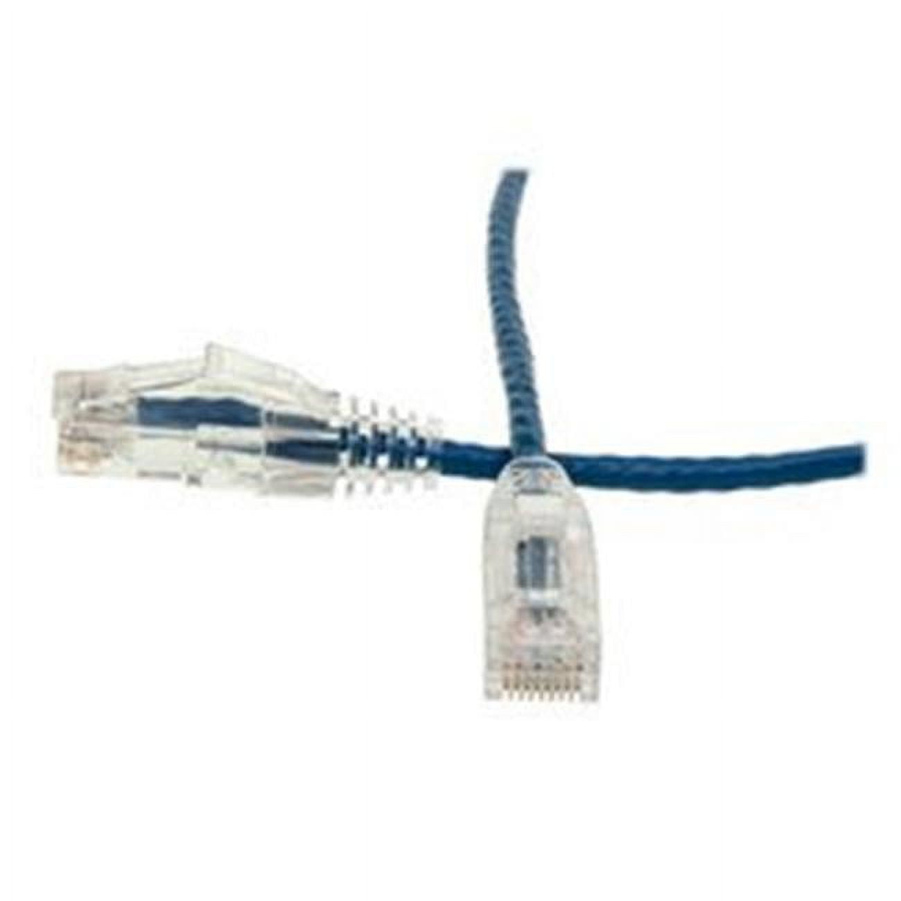 2 ft. Cat6 Slim Ethernet Patch Cable - Snagless & Molded Boot, Blue