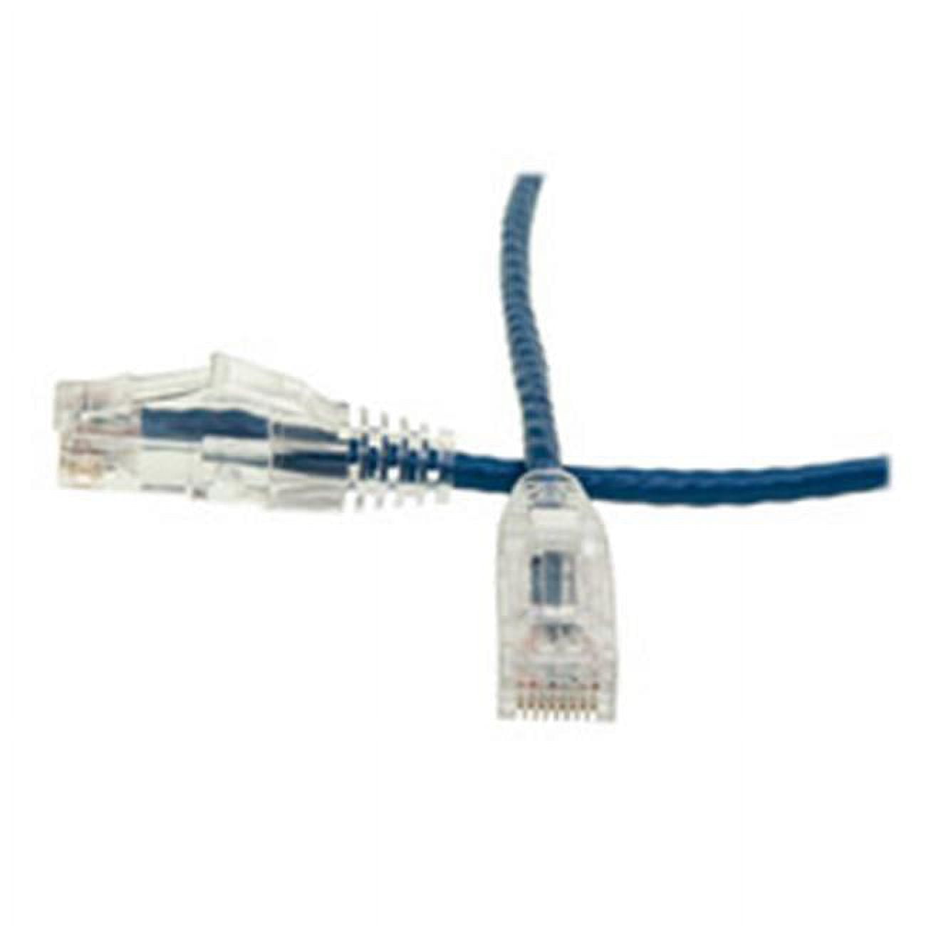 CableWholesale 10X8-86103 3 ft. Cat6 Slim Ethernet Patch Cable - Snagless & Molded Boot, Blue